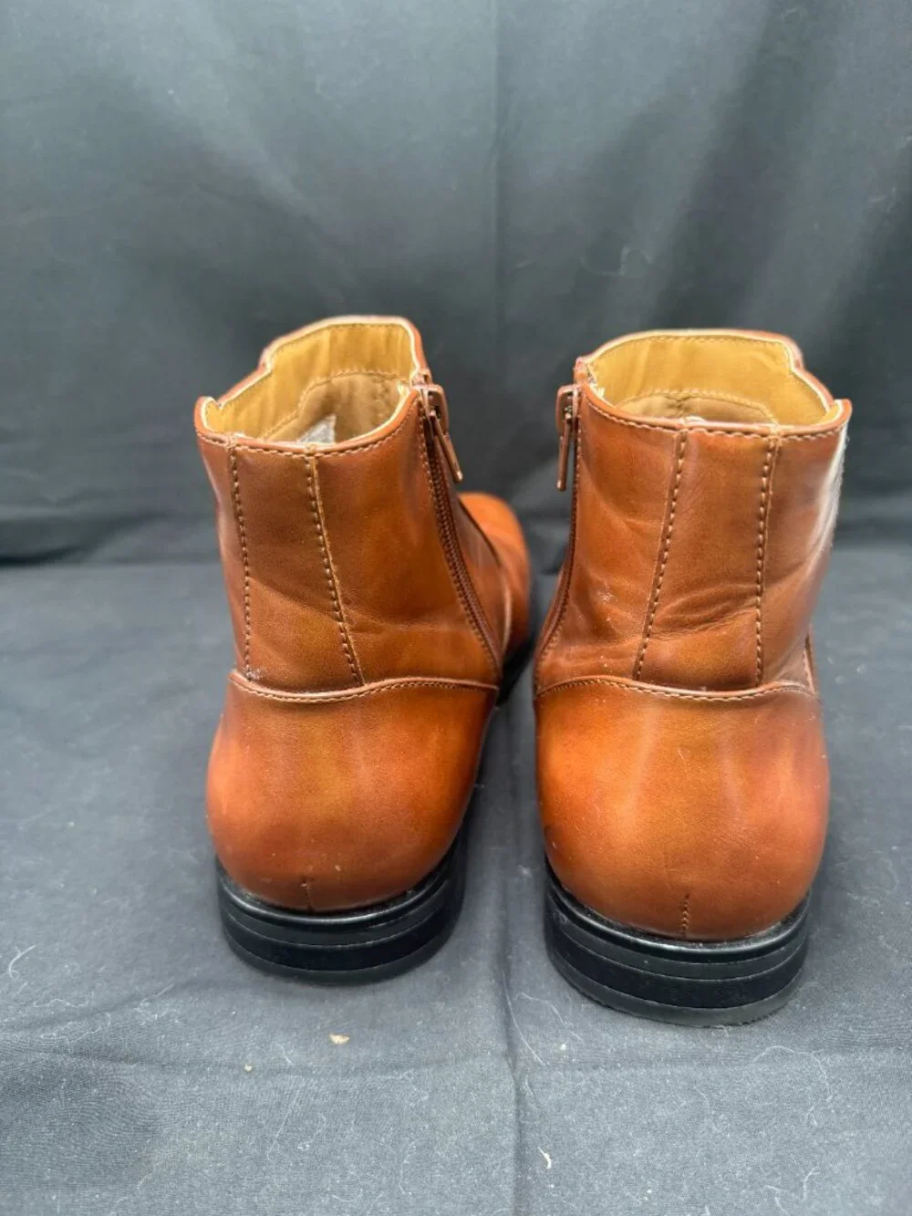 Vintage Brown Alfani Men's Luxe Chelsea Side Zip Boots Size 8.5